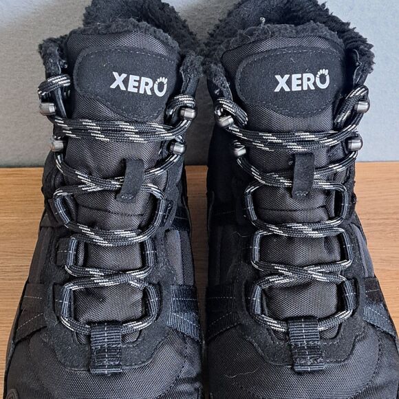 Xero Alpine Men’s 7.5 Black Waterproof Faux Fur Winter Snow Boots Barefoot 40.5 - Picture 8 of 12